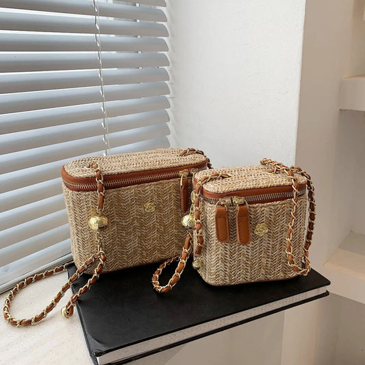Bag With Straw | Eleanore-The Straw Bag