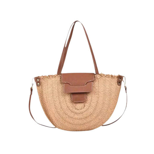 Huge Straw Bag Circle | Nellia-The Straw Bag