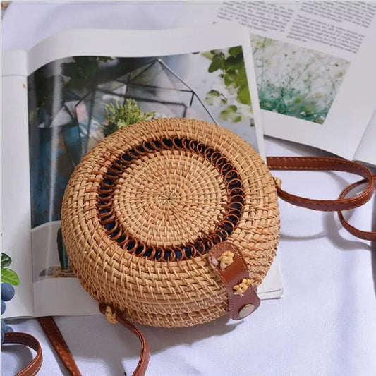 Rattan Crossbody Bag | Matilda-The Straw Bag