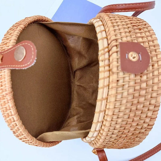 Small Rattan Bag | Zora-The Straw Bag
