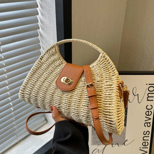 Straw and Leather Bags | Virginia-The Straw Bag