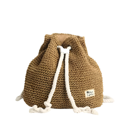 Straw Bucket Beach Bag | Felia-The Straw Bag