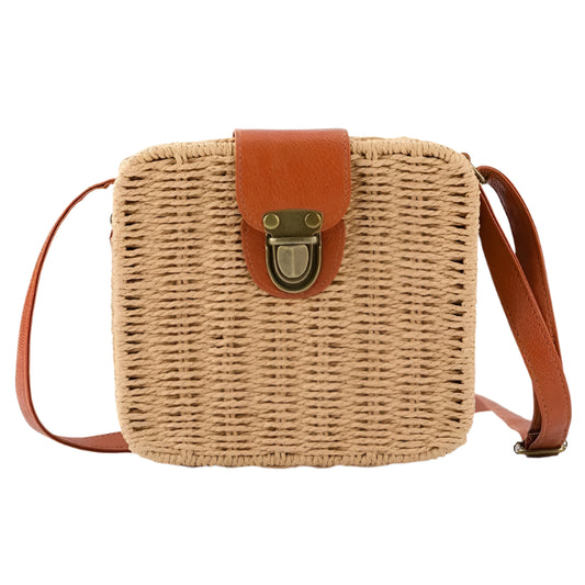 Straw Crossbody Bag | Leonie-The Straw Bag