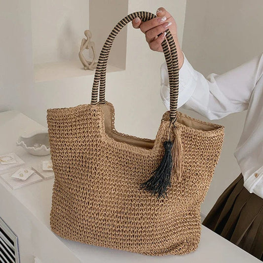 Straw Shopper Bags | Sophia-The Straw Bag