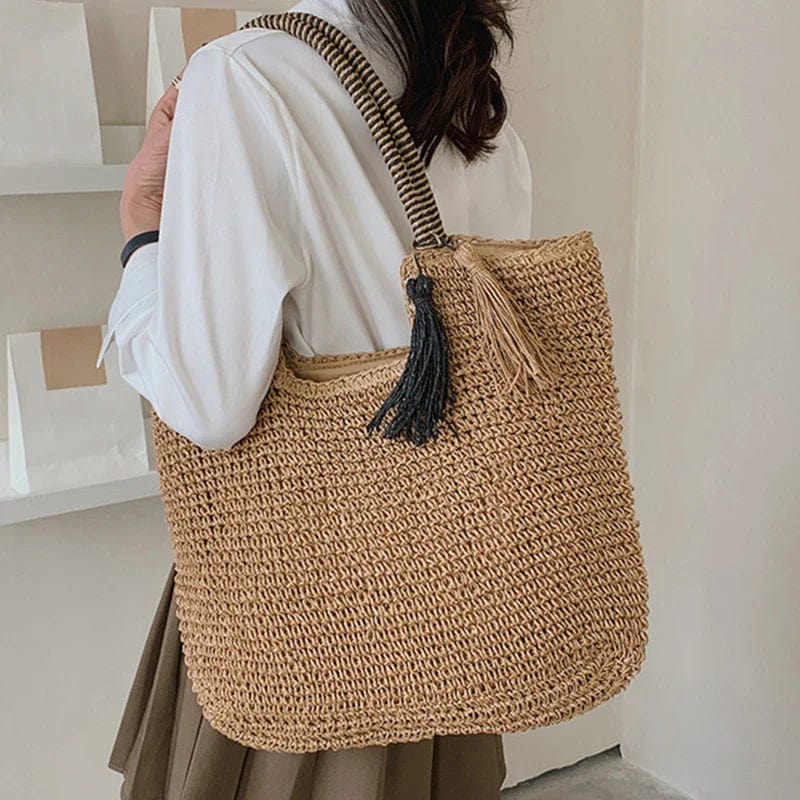 Straw Shopper Bags | Sophia-The Straw Bag