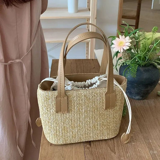 Woven Straw Handbags | Maya-The Straw Bag